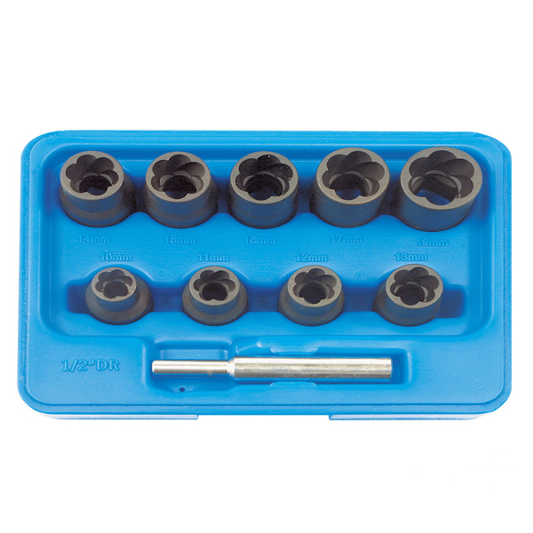 10Pcs Twist Socket Set 3/8